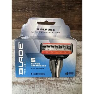 CVS Blade for Men Razor Refills – 5 Blades with Trimmer – 4 Cartridges